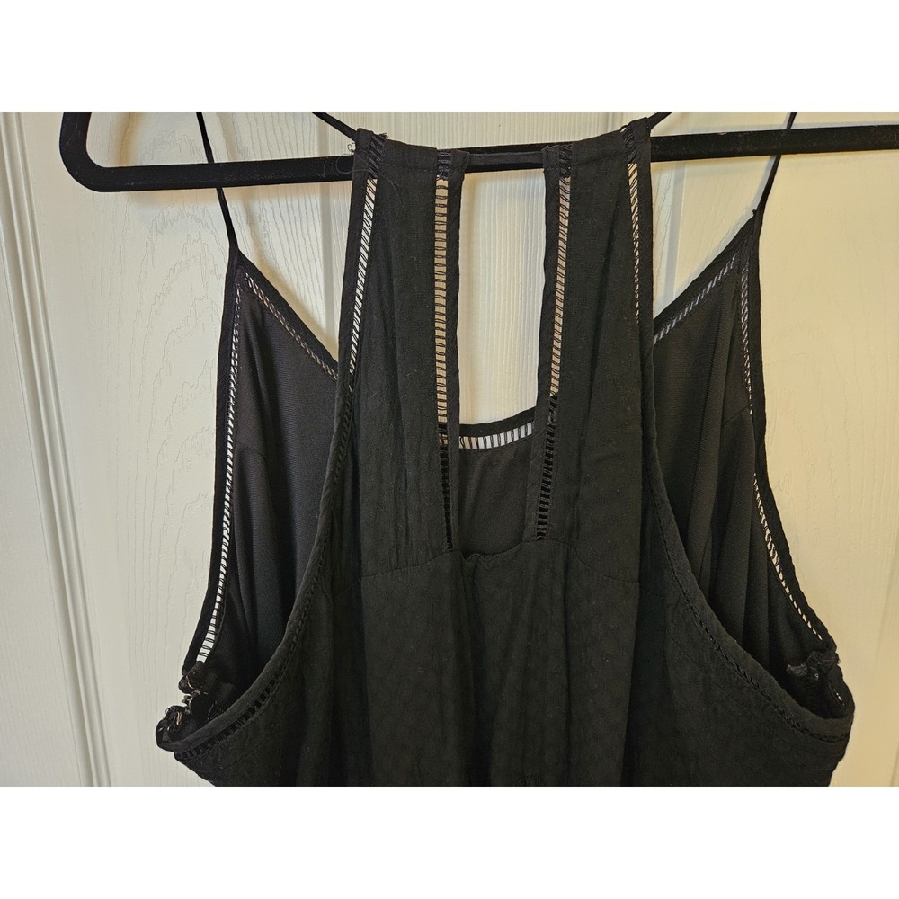 City Chic Black Sleeveless Side Zip Keyhole Ladder Detailing Maxi Dress, Plus 24 - Picture 6 of 9